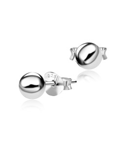 Silver Ball Stud Earrings STS-1024-5